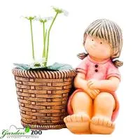 Кашпо Девочка 35*27*34см